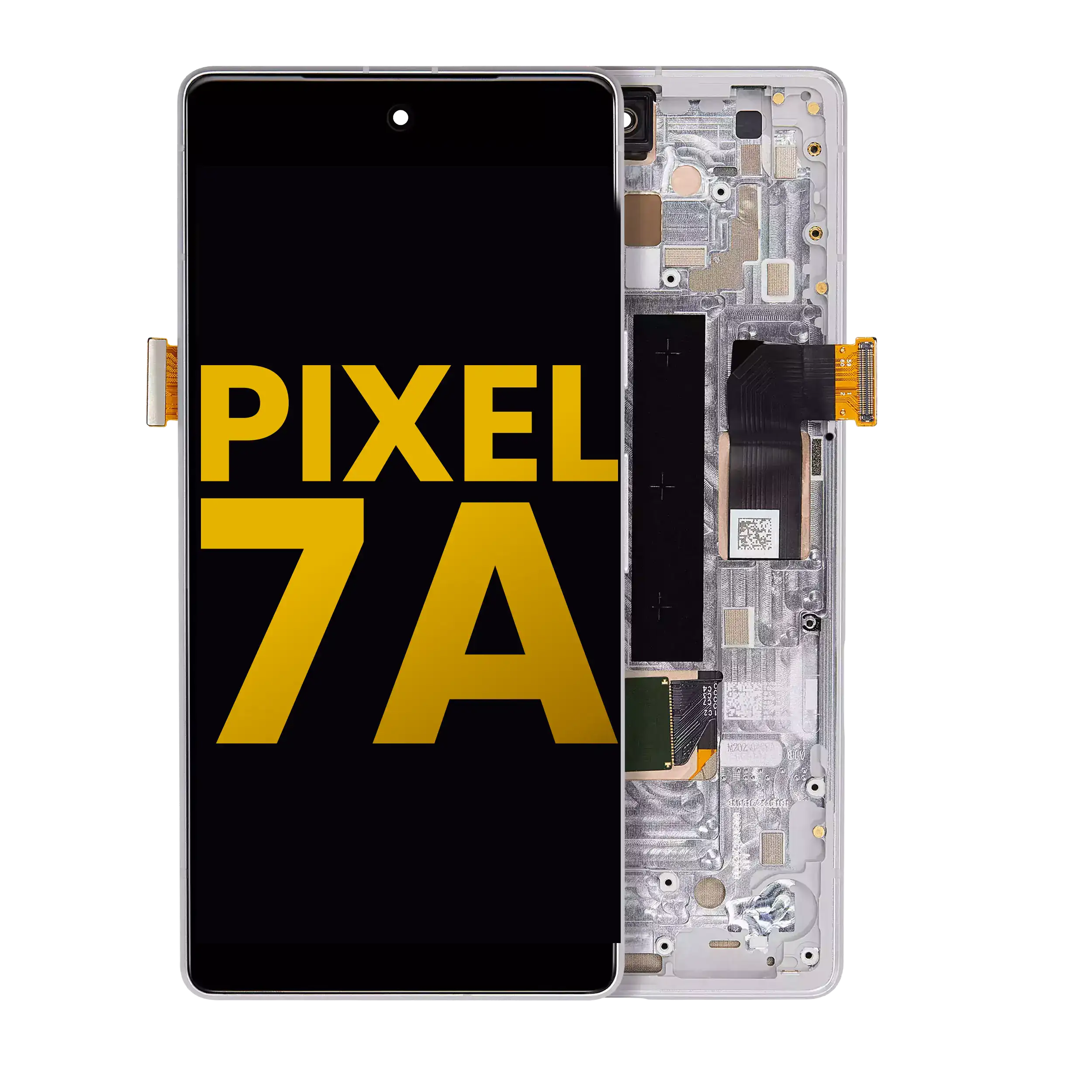 OLED Display with Frame and Fingerprint Sensor for Google Pixel 7a 5G (Refurbished) (Snow)