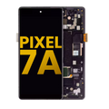 OLED-Display m. Rahmen & FP-Sensor f. Google Pixel 7a (Refurbished, Charcoal)