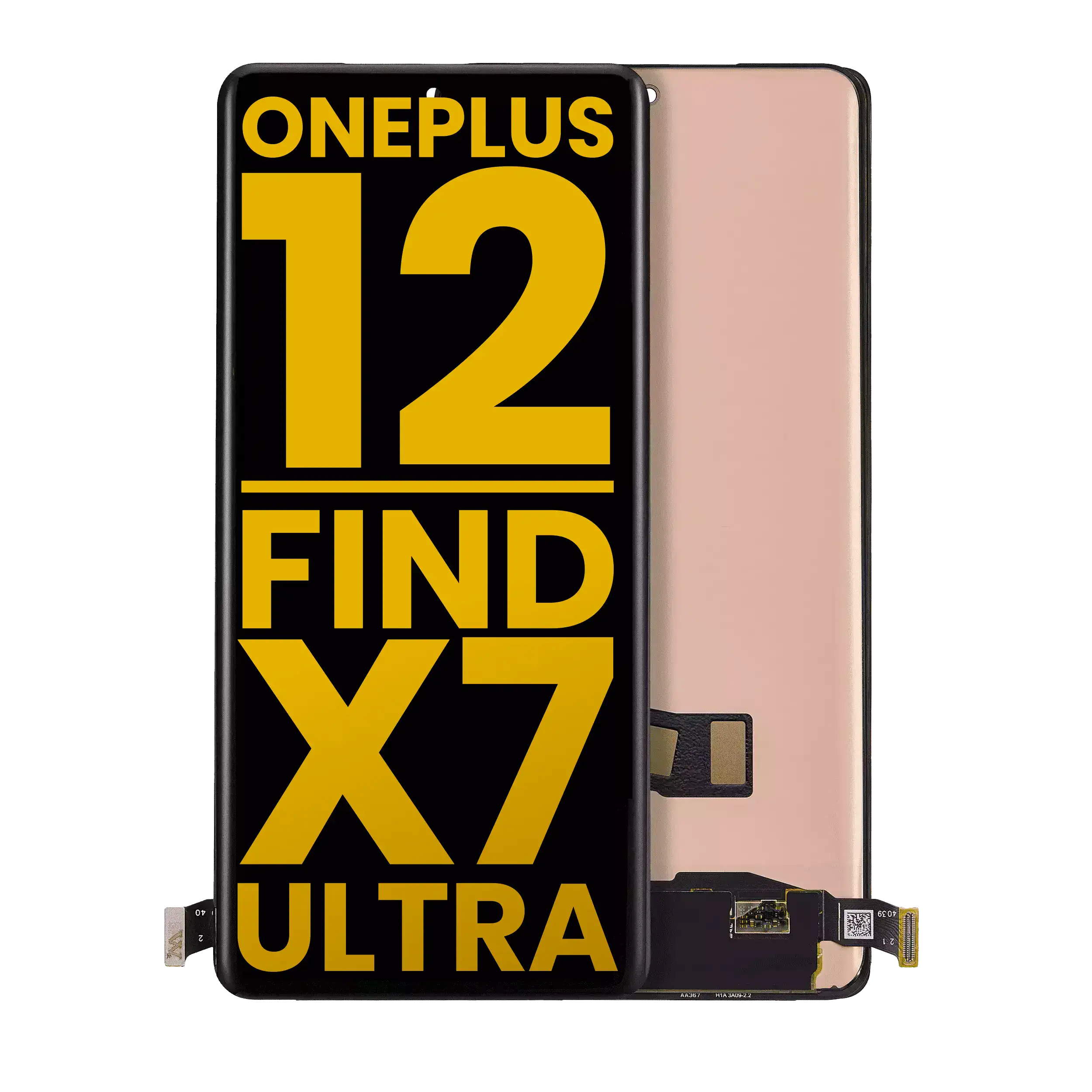 Refurbished OLED-Display ohne Rahmen für OnePlus 12 5G/Oppo Find X7 Ultra