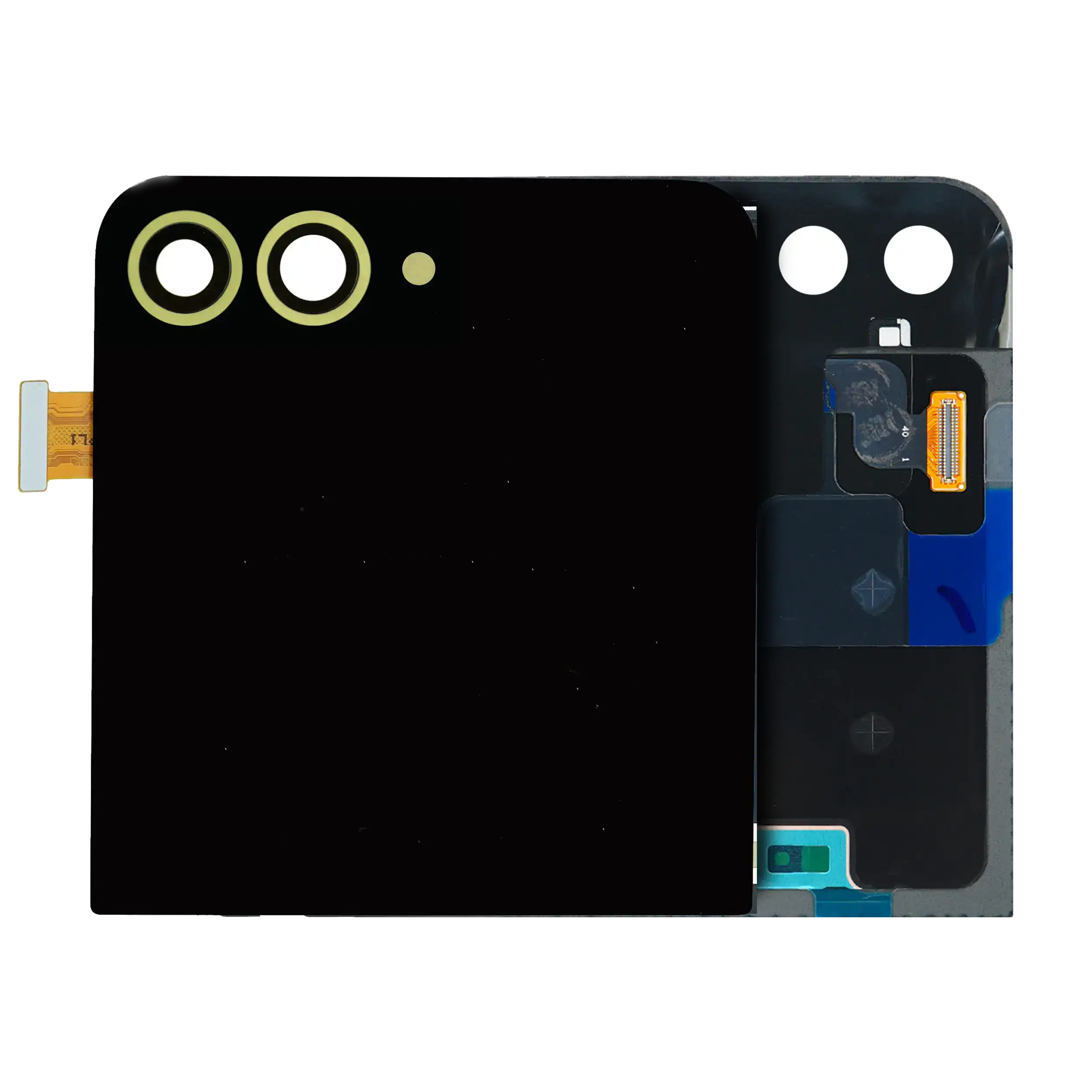 Outer OLED Display for Samsung Galaxy Z Flip 6 5G (US & International) (Used OEM Assembly, Grade B/C) (Yellow)
