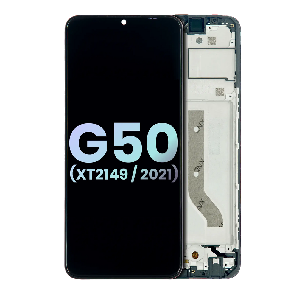 Motorola Moto G50 5G Display mit Rahmen Original OEM (Alle Farben)