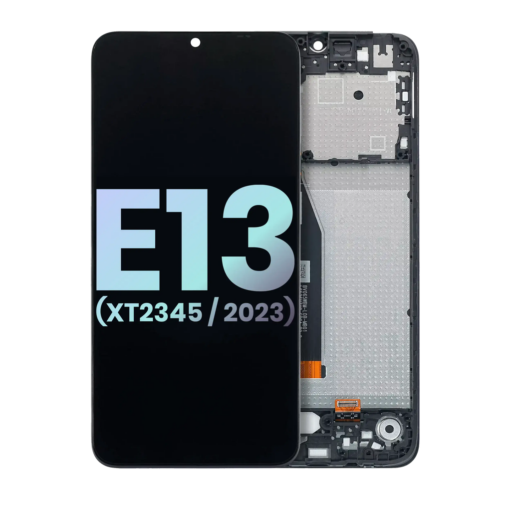 LCD-Display mit Rahmen für Motorola Moto E13 (Original OEM) (Alle Farben)