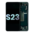 OLED-Display mit Rahmen für Samsung Galaxy S23 - Service Pack - Grün