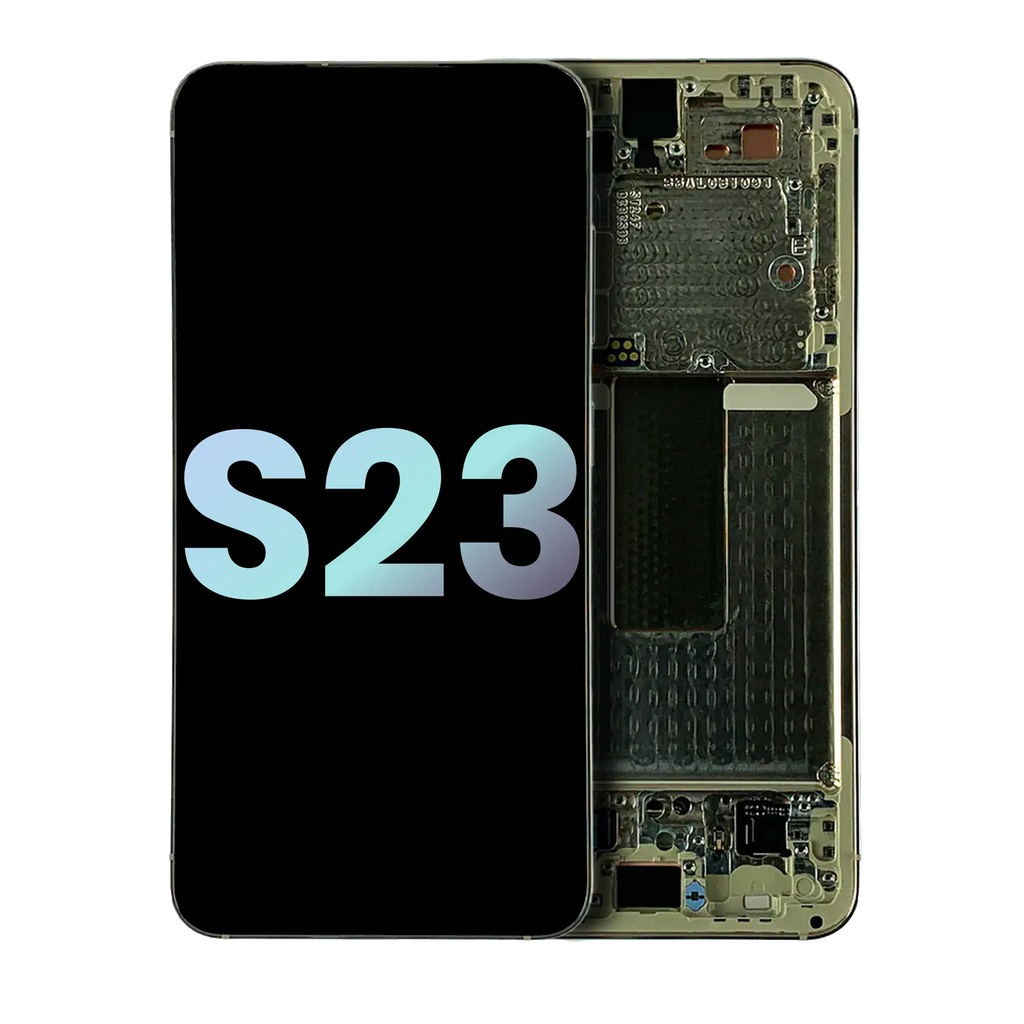 Samsung Galaxy S23 OLED-Display mit Rahmen Cream Service Pack
