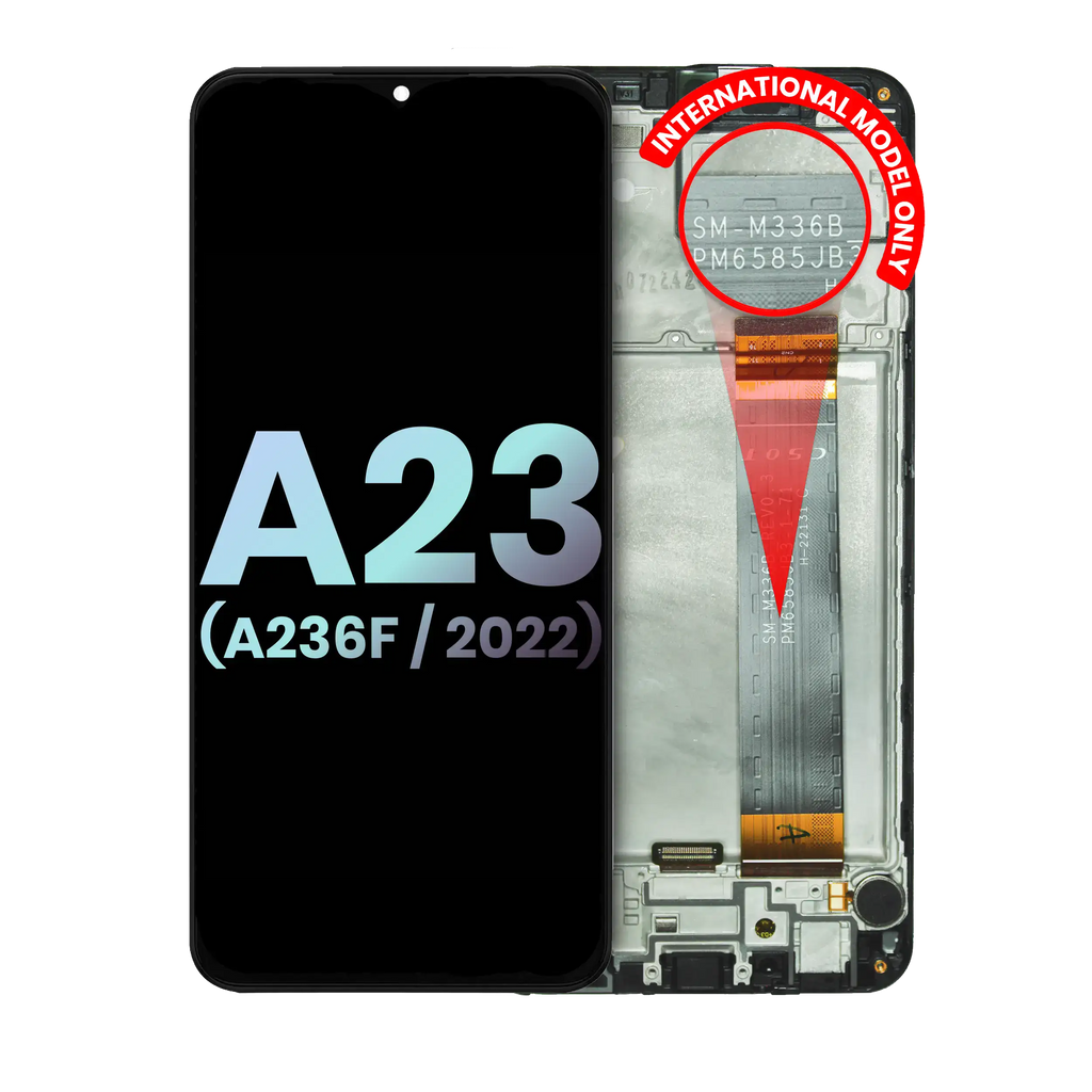 LCD Display with Frame for Samsung Galaxy A23 5G (A236F / 2022) (International Version) (Service Pack) (All Colors)