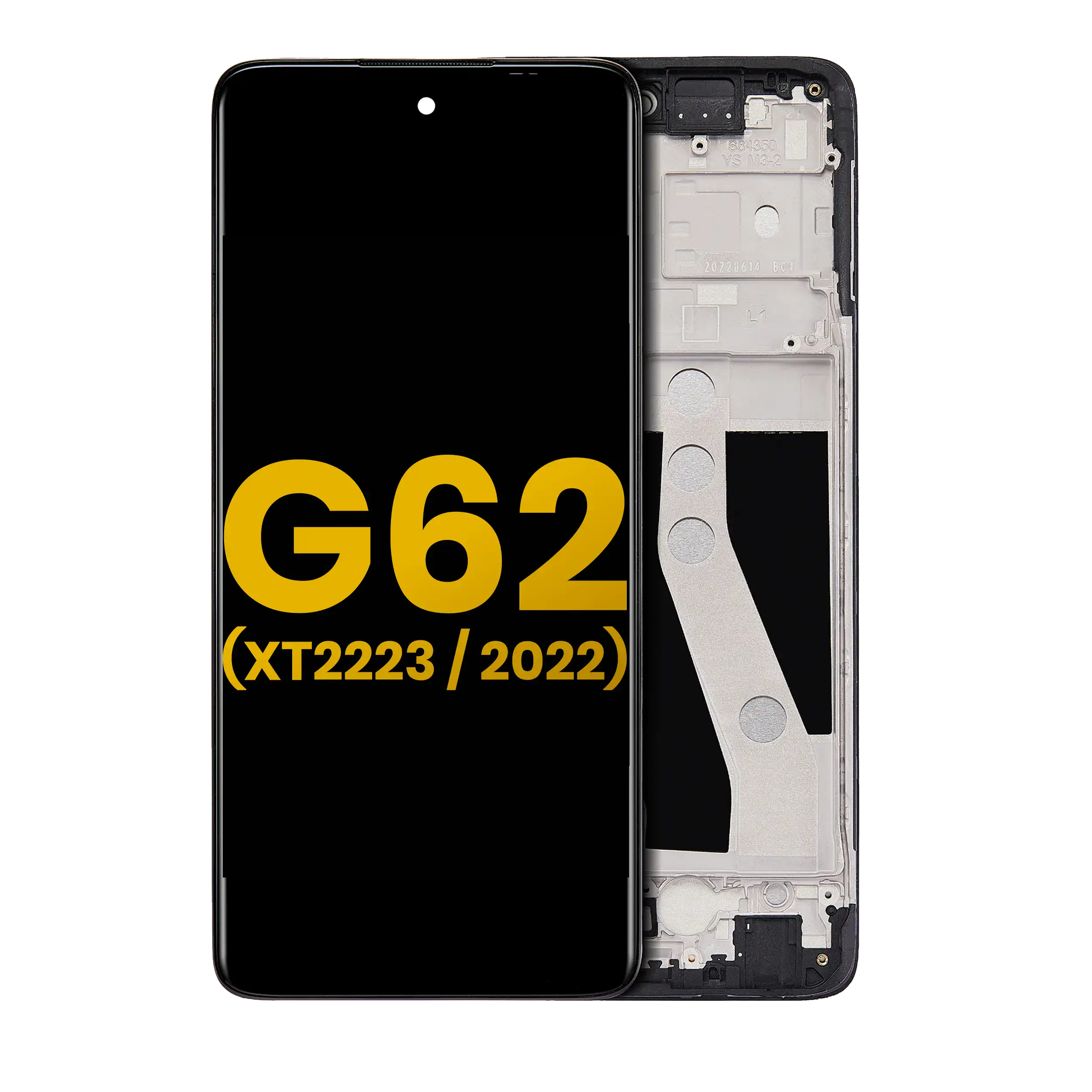 LCD Display with Frame for Motorola Moto G62 5G (XT2223 / 2022) (Refurbished) (All Colours)