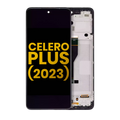 LCD-Display mit Rahmen für Boost Mobile Celero 5G Plus (Refurbished) alle Farben