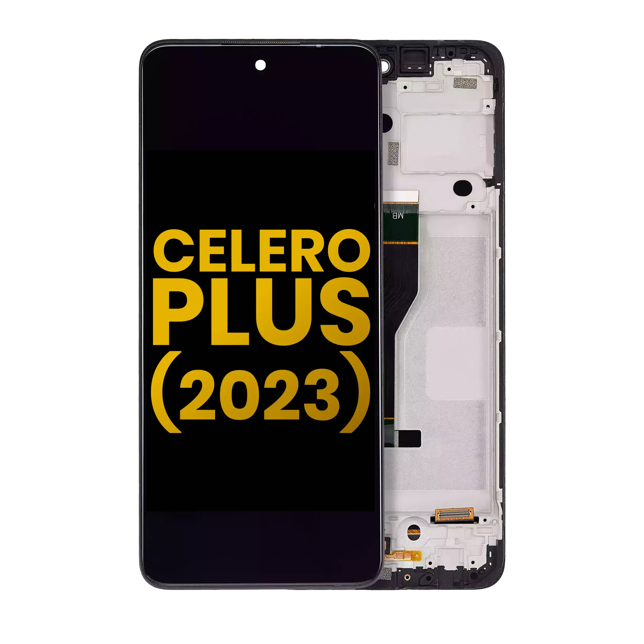 LCD-Display mit Rahmen für Boost Mobile Celero 5G Plus (Refurbished) alle Farben