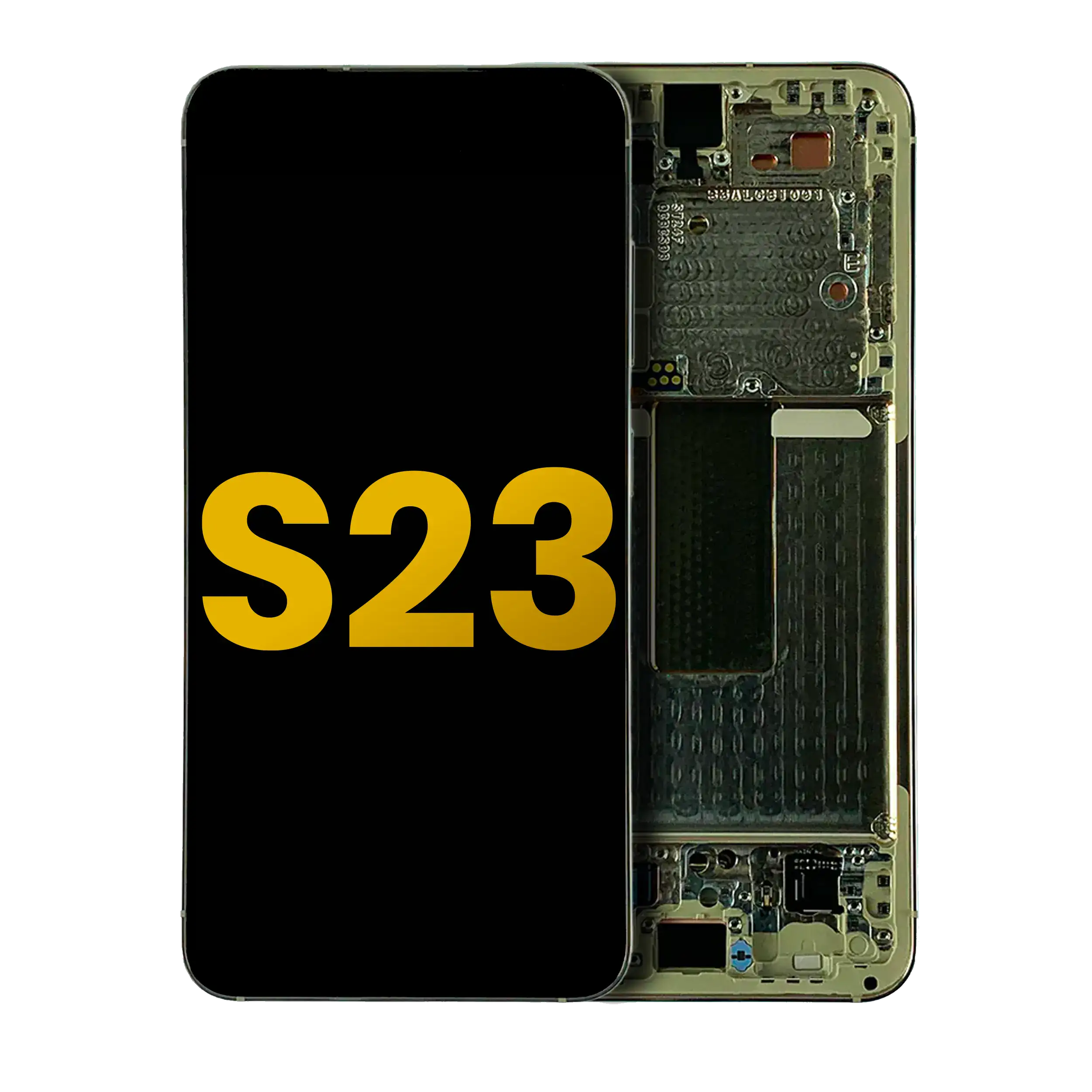 OLED Display with Frame for Samsung Galaxy S23 5G (US & International) (Refurbished) (Cream)