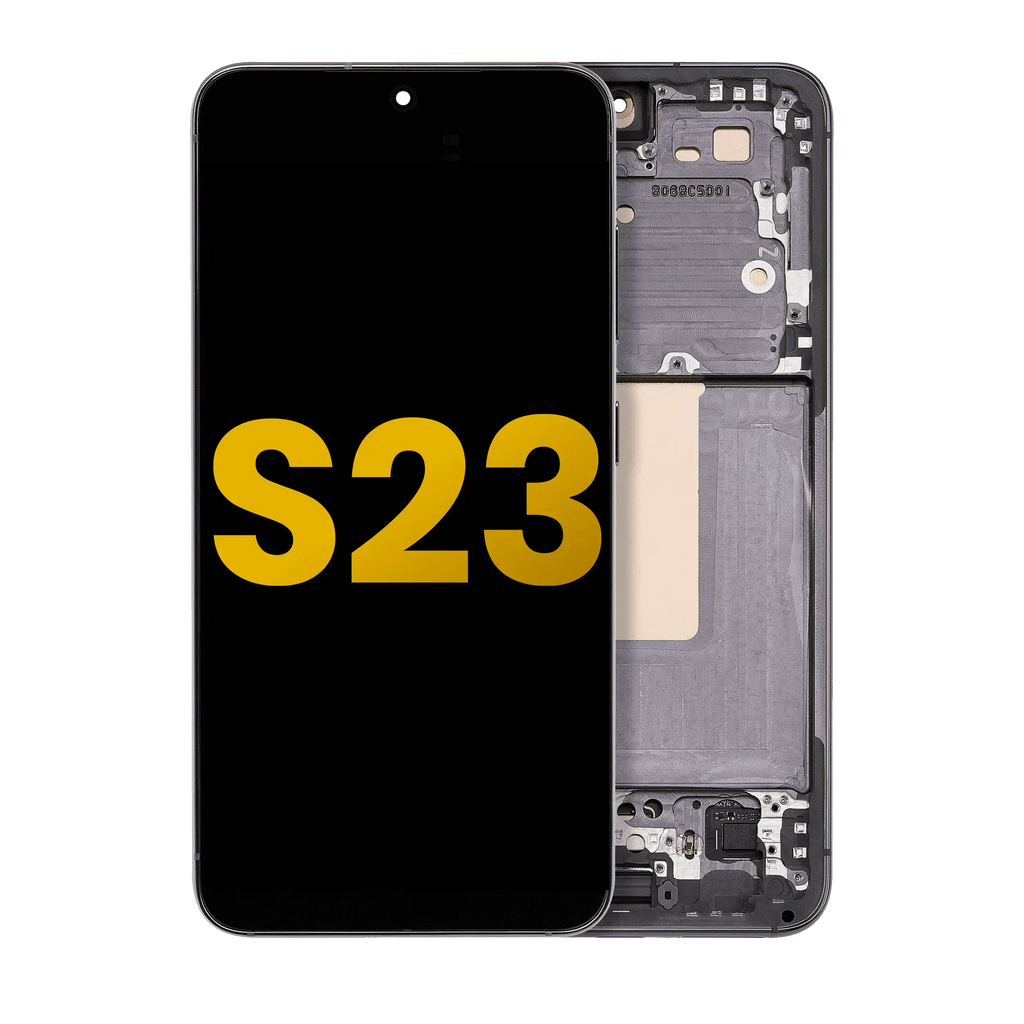 OLED-Display mit Rahmen für Samsung Galaxy S23 Generalüberholt Grün