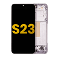OLED-Display mit Rahmen Samsung Galaxy S23 Refurbished Pink/Lavender