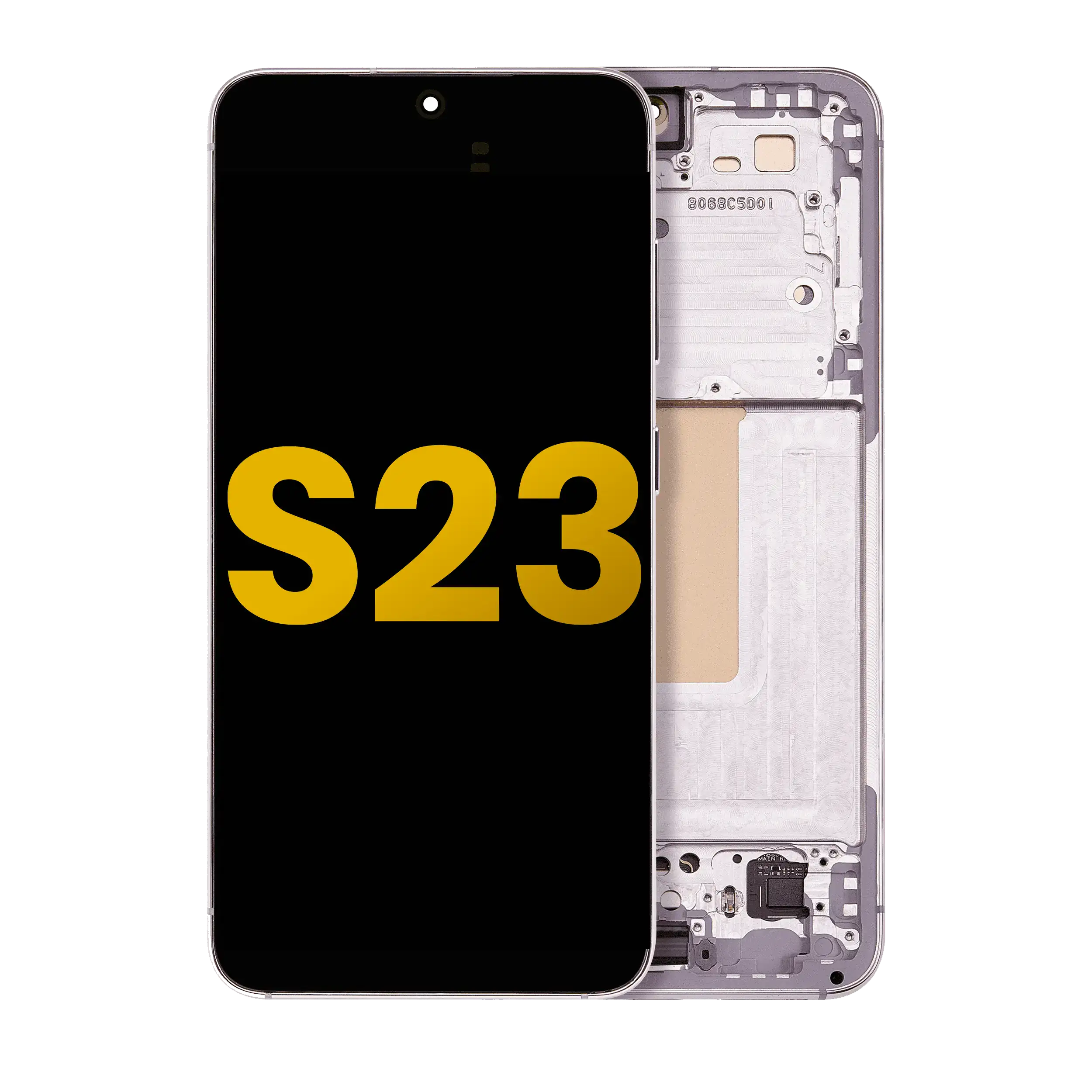 OLED-Display mit Rahmen Samsung Galaxy S23 Refurbished Pink/Lavender