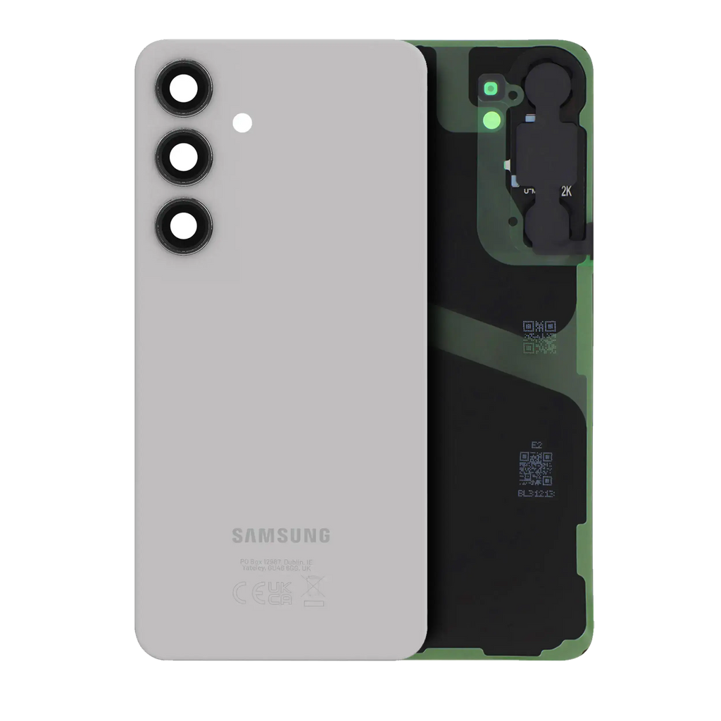 Back cover with camera lens for Samsung Galaxy S24 Plus (service pack) (Marble Gray)