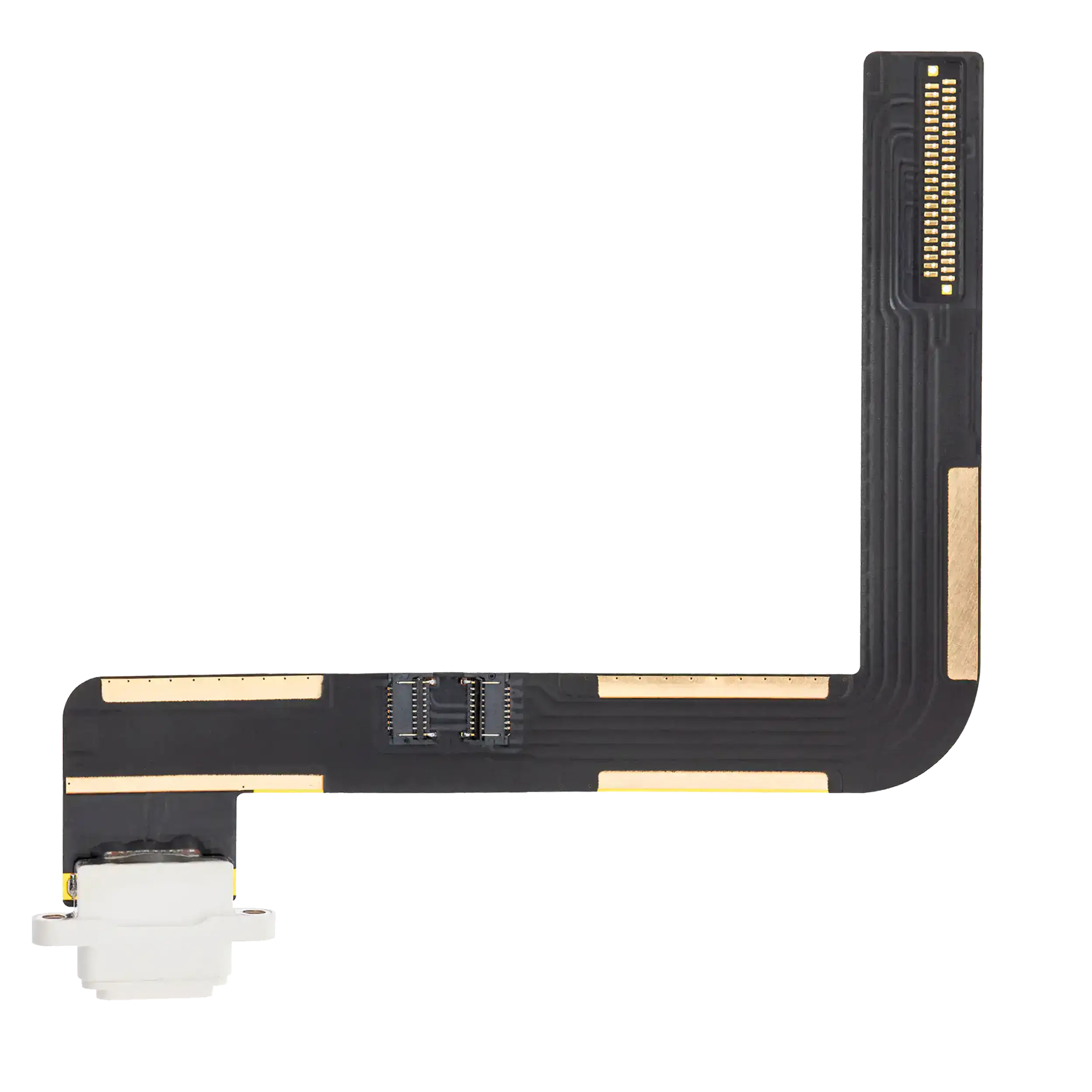 Ladebuchse Flexkabel f. iPad Air 1/5/6 (Lötarbeiten) Premium Weiß