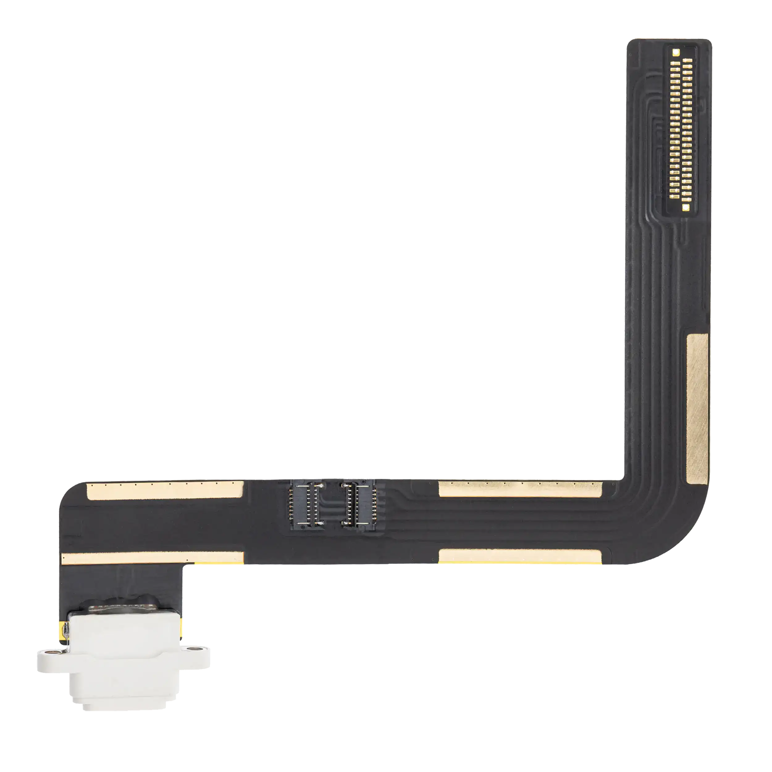 Charging Port Flex Cable for iPad Air 1 / iPad 5 (2017) / iPad 6 (2018) (Soldering Required) (Aftermarket Plus) (White)