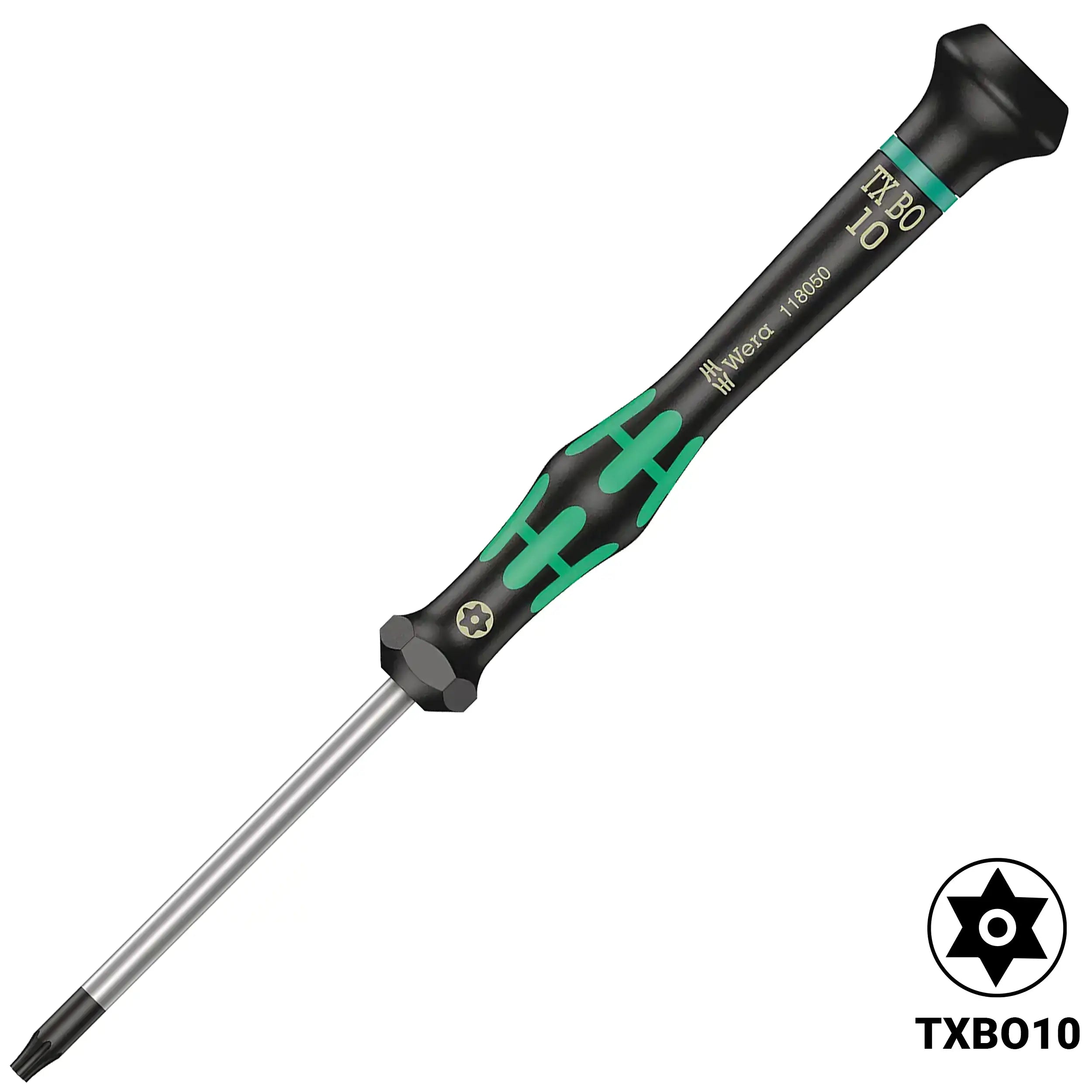 Kraftform Micro Precision Tamper-proof Torx Screwdriver TX10 x 60 mm (2067) Wera