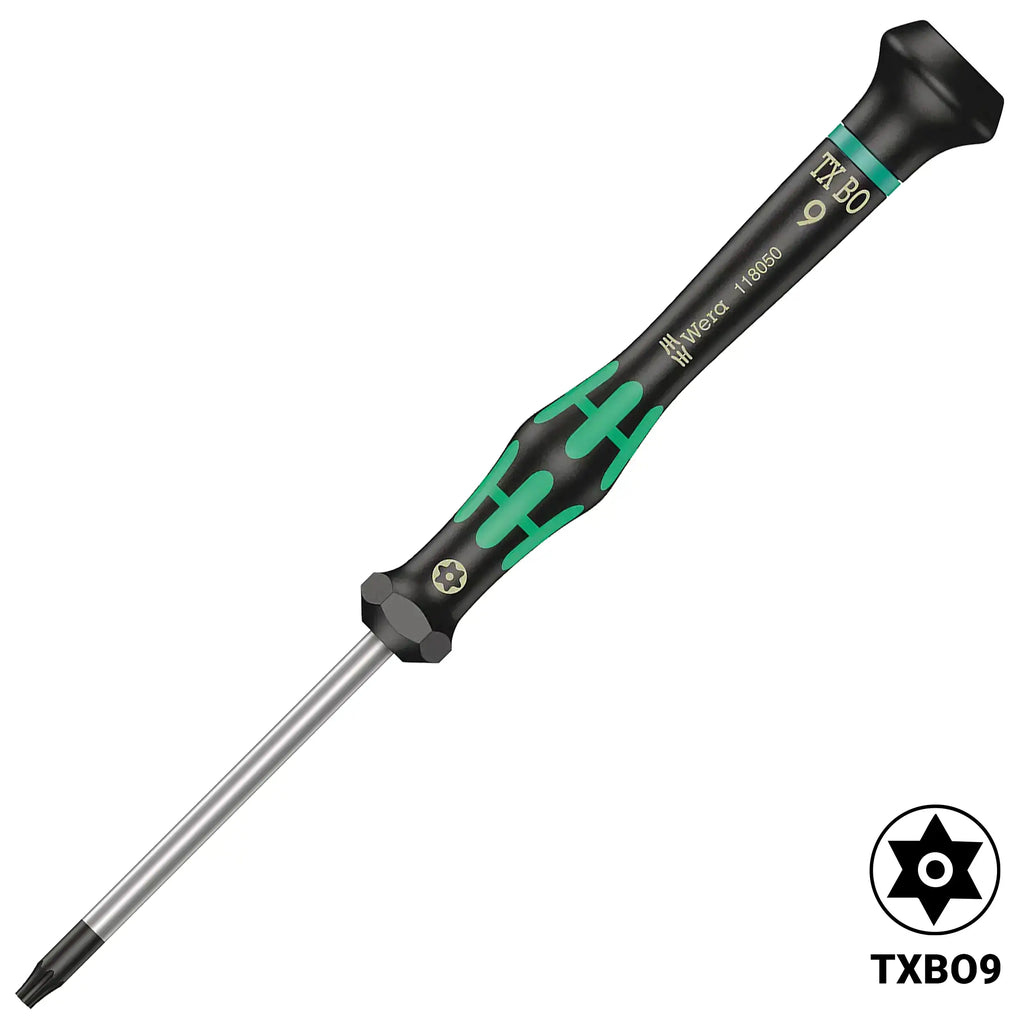 Wera Kraftform Mikro-Präzision Tamper-proof Torx Schraubendreher TX9 60mm