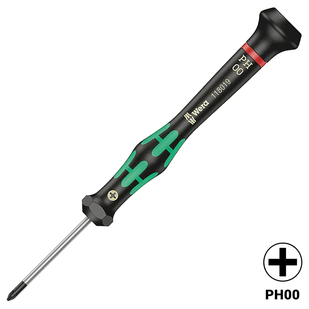 Wera Kraftform Micro Precision Phillips Screwdriver PH00 x 40 mm (2050)
