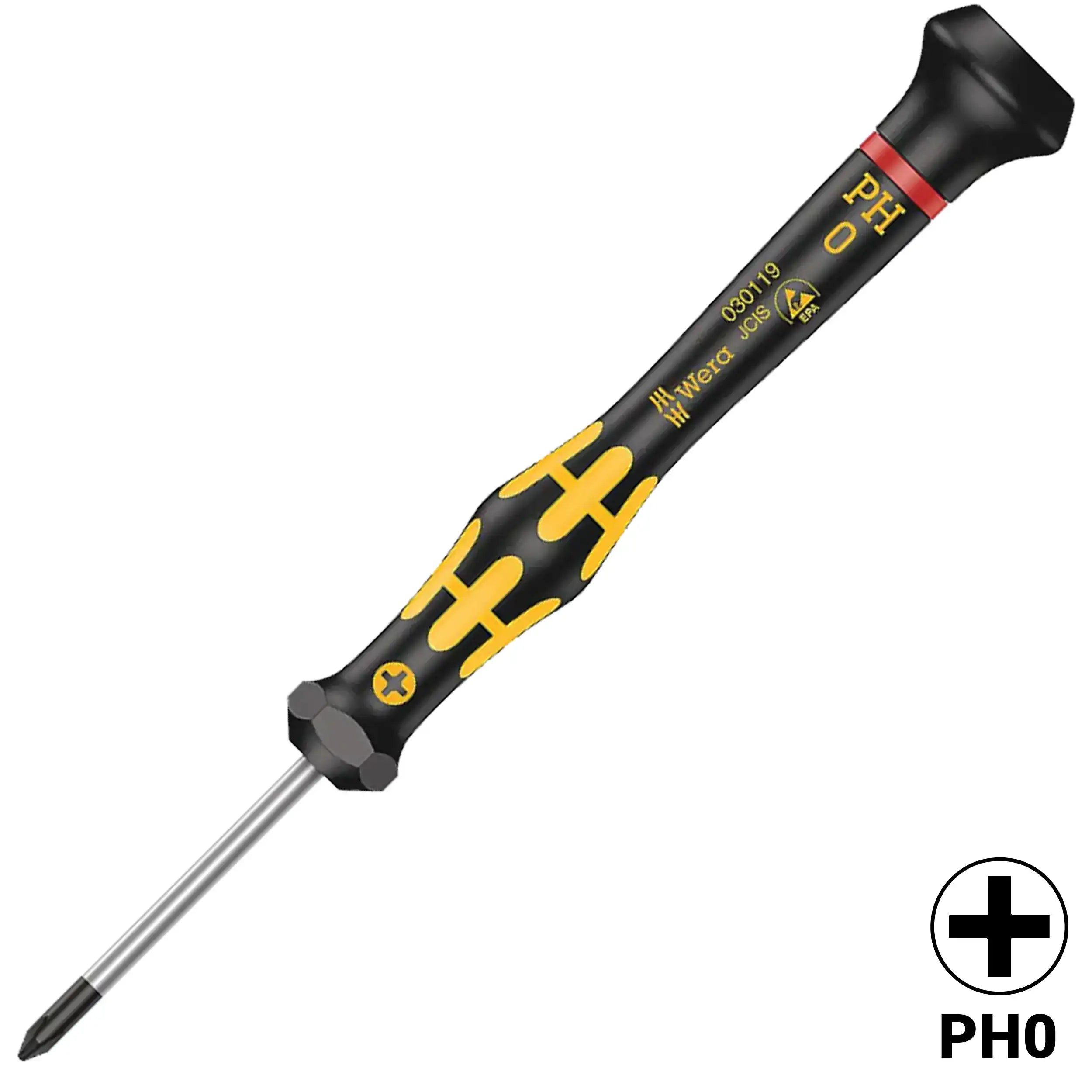 Wera Kraftform Micro ESD Phillips Screwdriver PH 0 x 40 mm (1550)