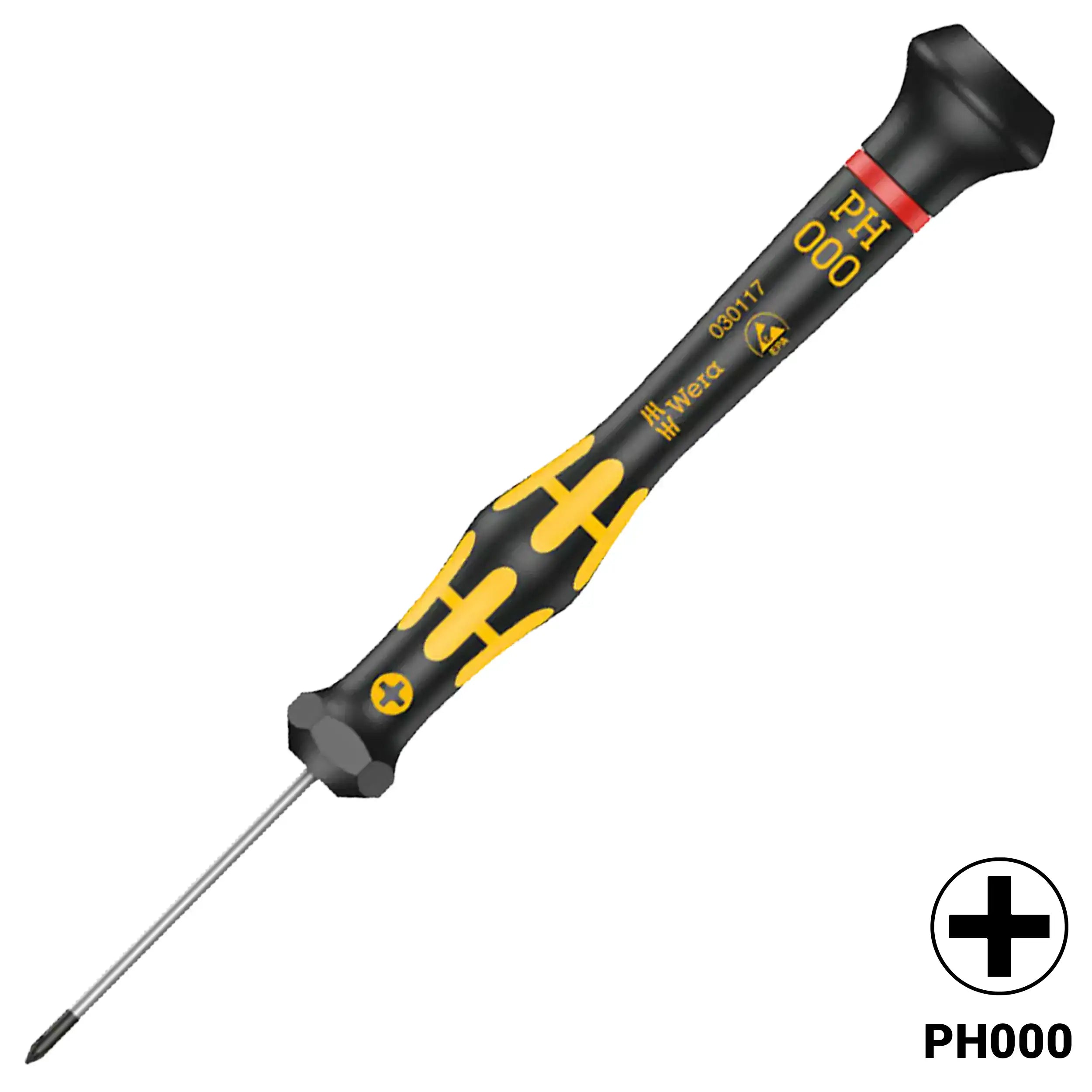 Kraftform Micro ESD Phillips Screwdriver PH 000 X 40 MM (1550) (Wera)