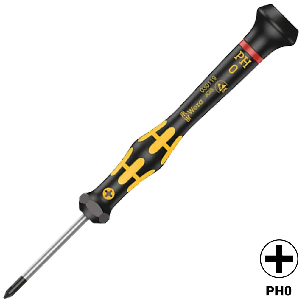 Kraftform Micro ESD Phillips Screwdriver PH 0 X 60 MM (1550) (Wera)