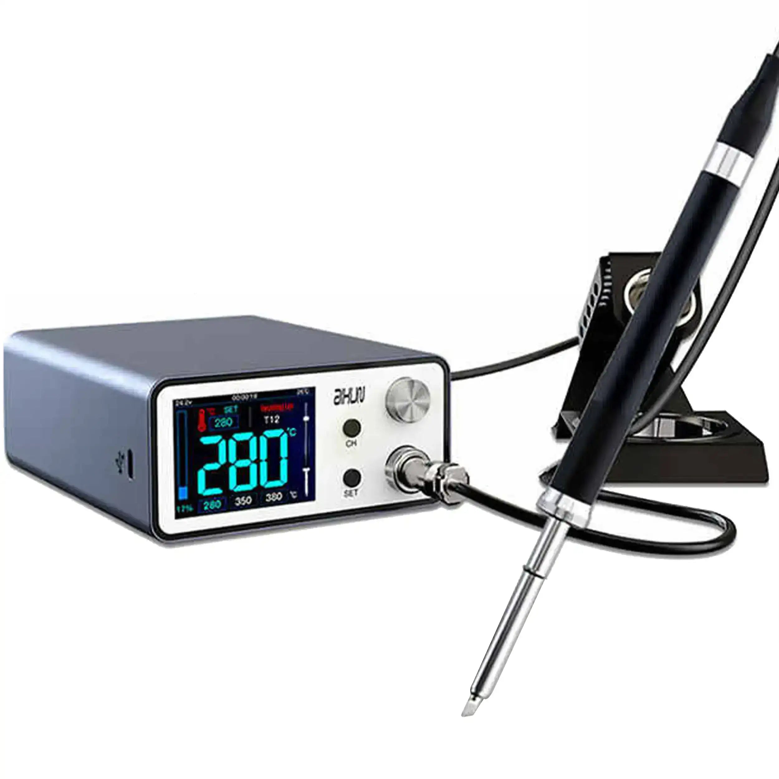 Aixun T3A Smart Soldering Station with T12 Handle and Soldering Tips (110V)