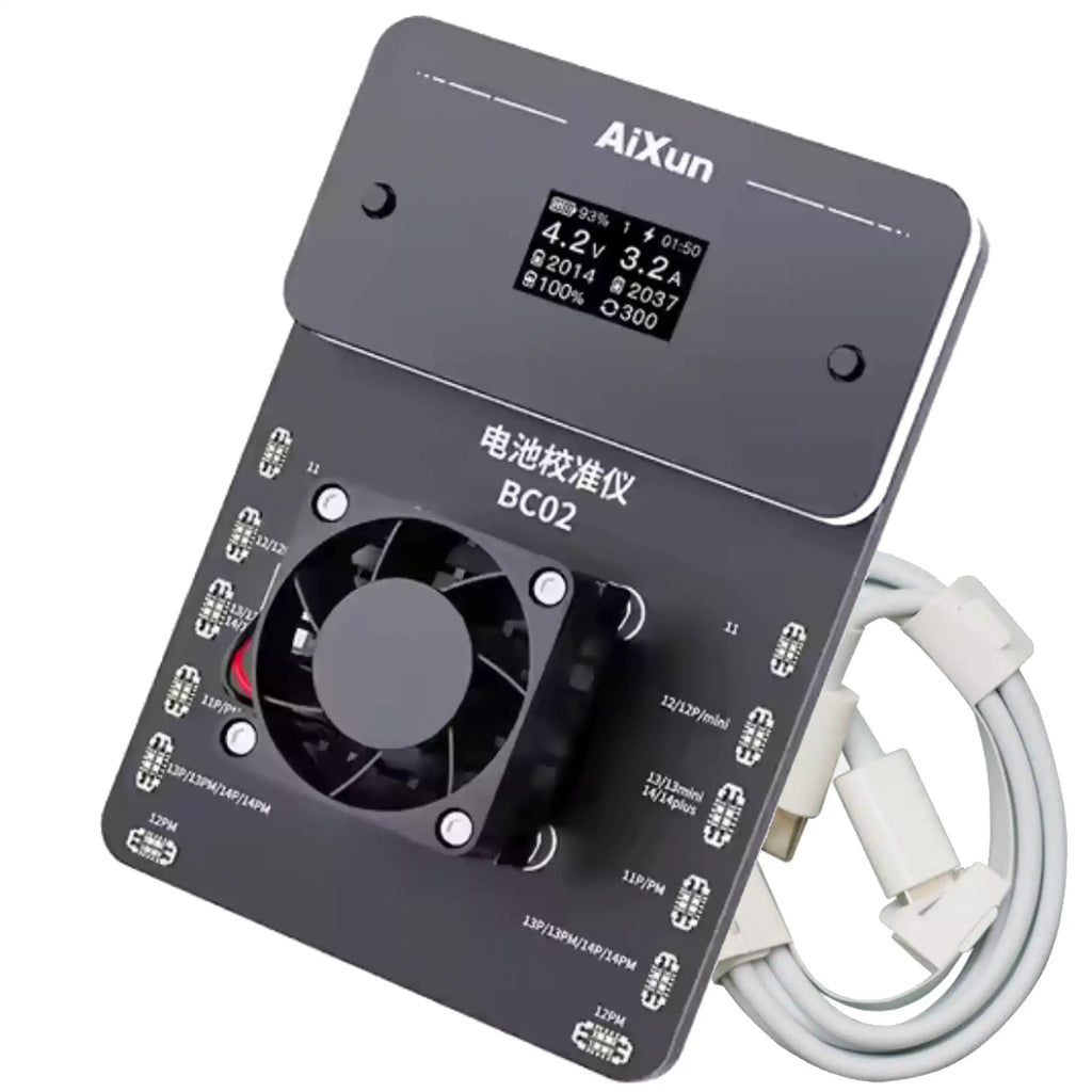 BC02 Dual-Channel Battery Calibrator with Battery Health Calibration for iPhone 11-14 Series (Aixun) (110V / North America)