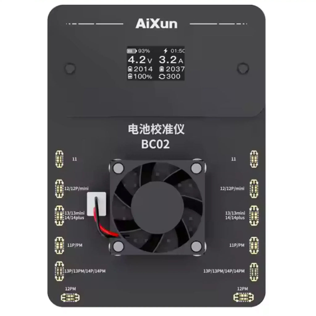 BC02 Dual-Channel Battery Calibrator with Battery Health Calibration for iPhone 11-14 Series (Aixun) (110V / North America)