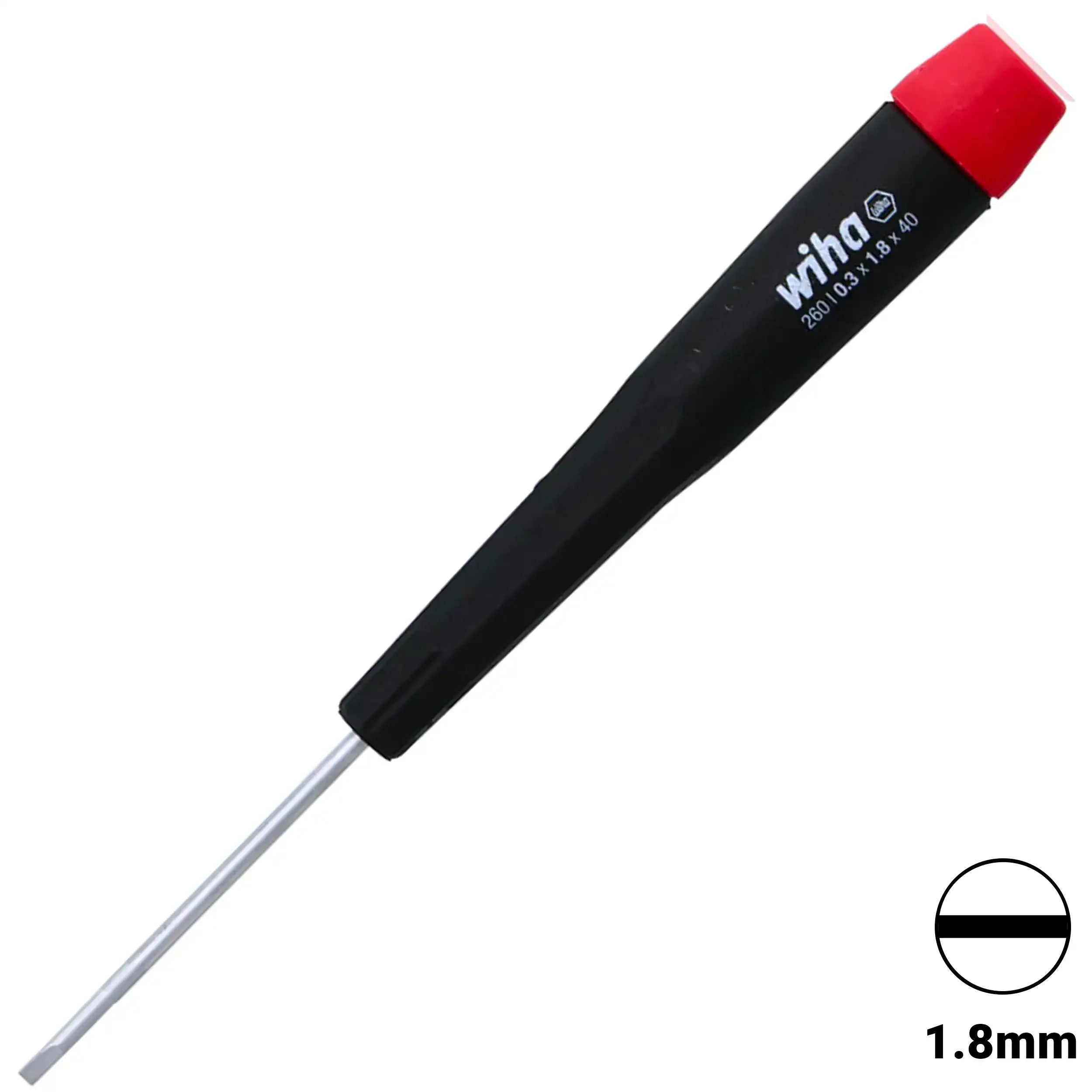 Wiha Precision Slotted Screwdriver 1.8mm x 40mm (26018)