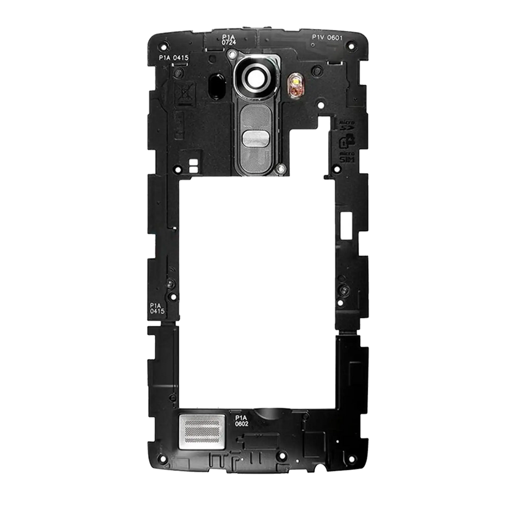 Backcover/Rahmen Bezel Panel Frame mit Power & Volume Button Flex für LG G4 (Schwarz)