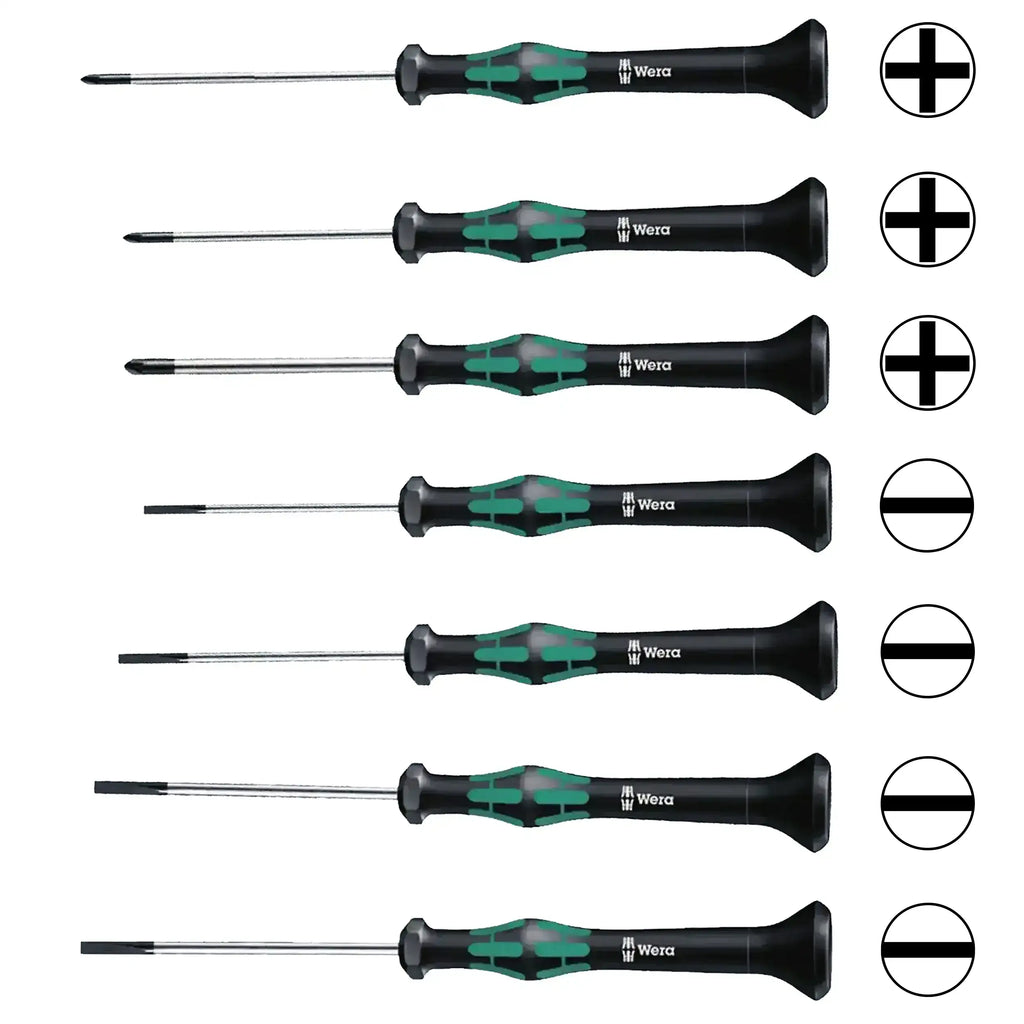 Wera Kraftform Mikro-Präzisions-Schraubendreher-Set 7-teilig (2035 / 2050)