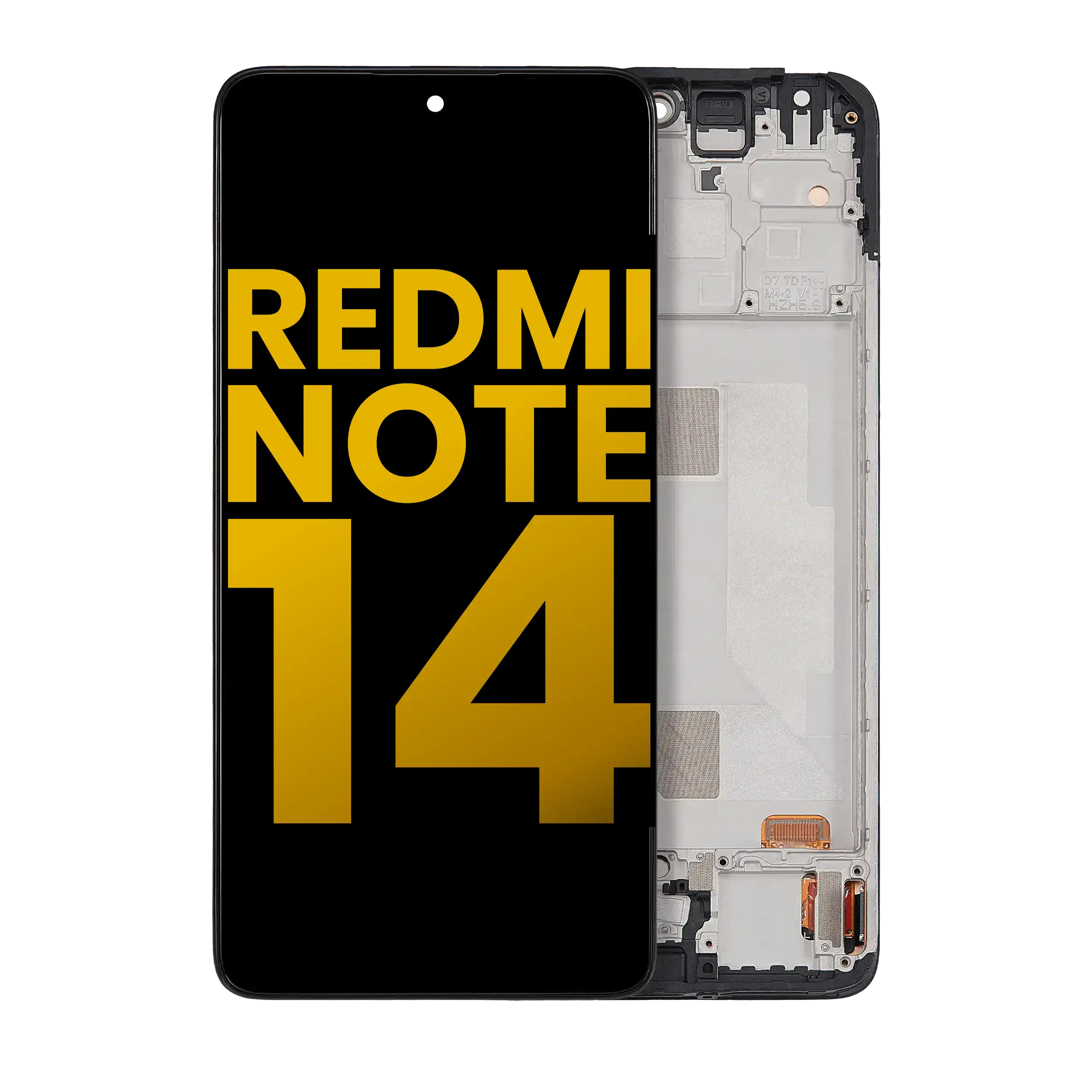 OLED Display with Frame for Xiaomi Redmi Note 14 4G (Refurbished, All Colors)