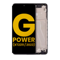 LCD-Display mit Rahmen für Moto G Power 5G (Generalüberholt) (Alle Farben)