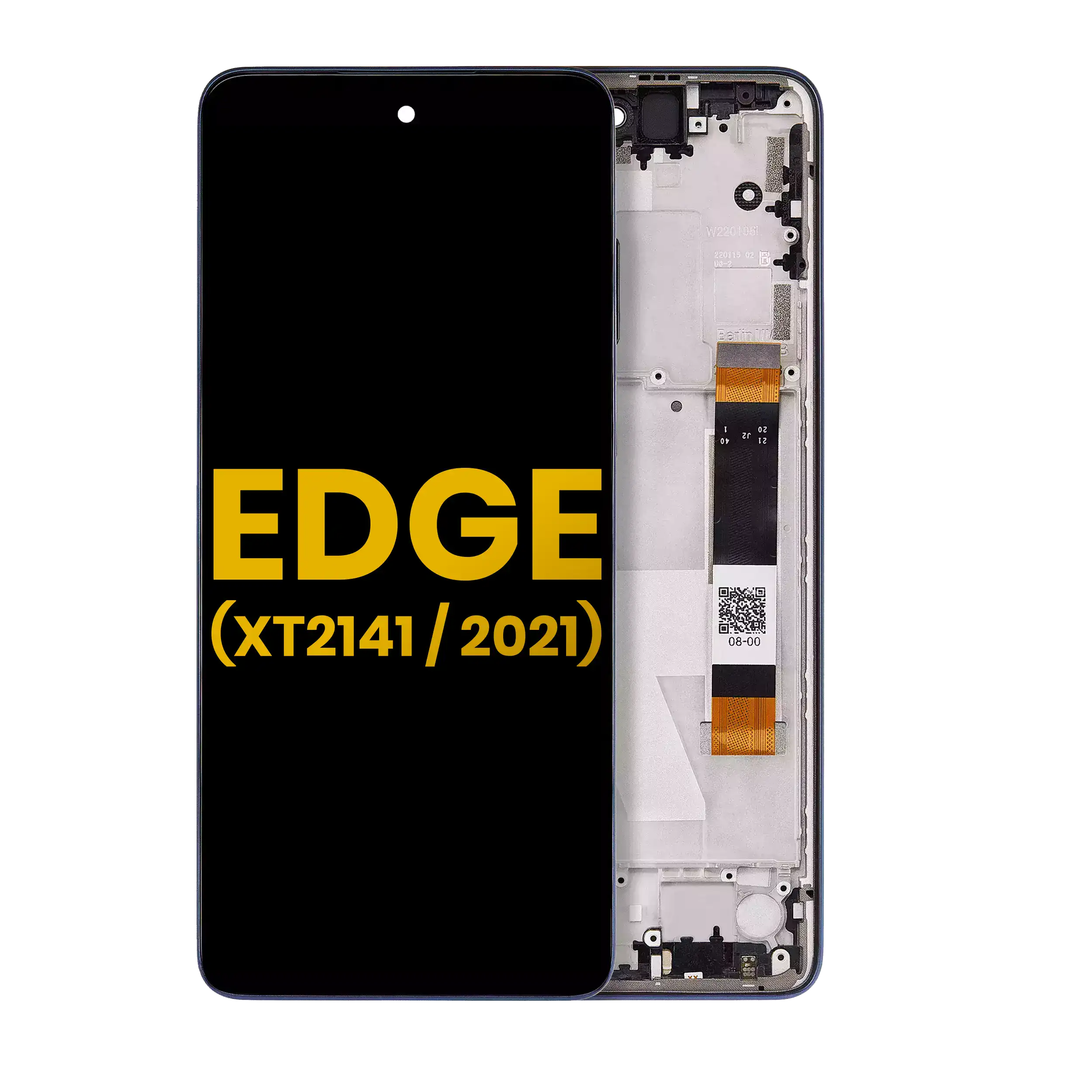 LCD-Display mit Rahmen für Motorola Edge 5G (Refurbished) Nebula Blue