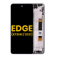 LCD Display with Frame for Motorola Edge 5G (XT2141 / 2021) (Refurbished) (Nebula Blue)