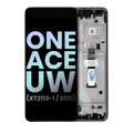 LCD-Display mit Rahmen für Motorola One 5G Ace UW (OEM) Molten Lava