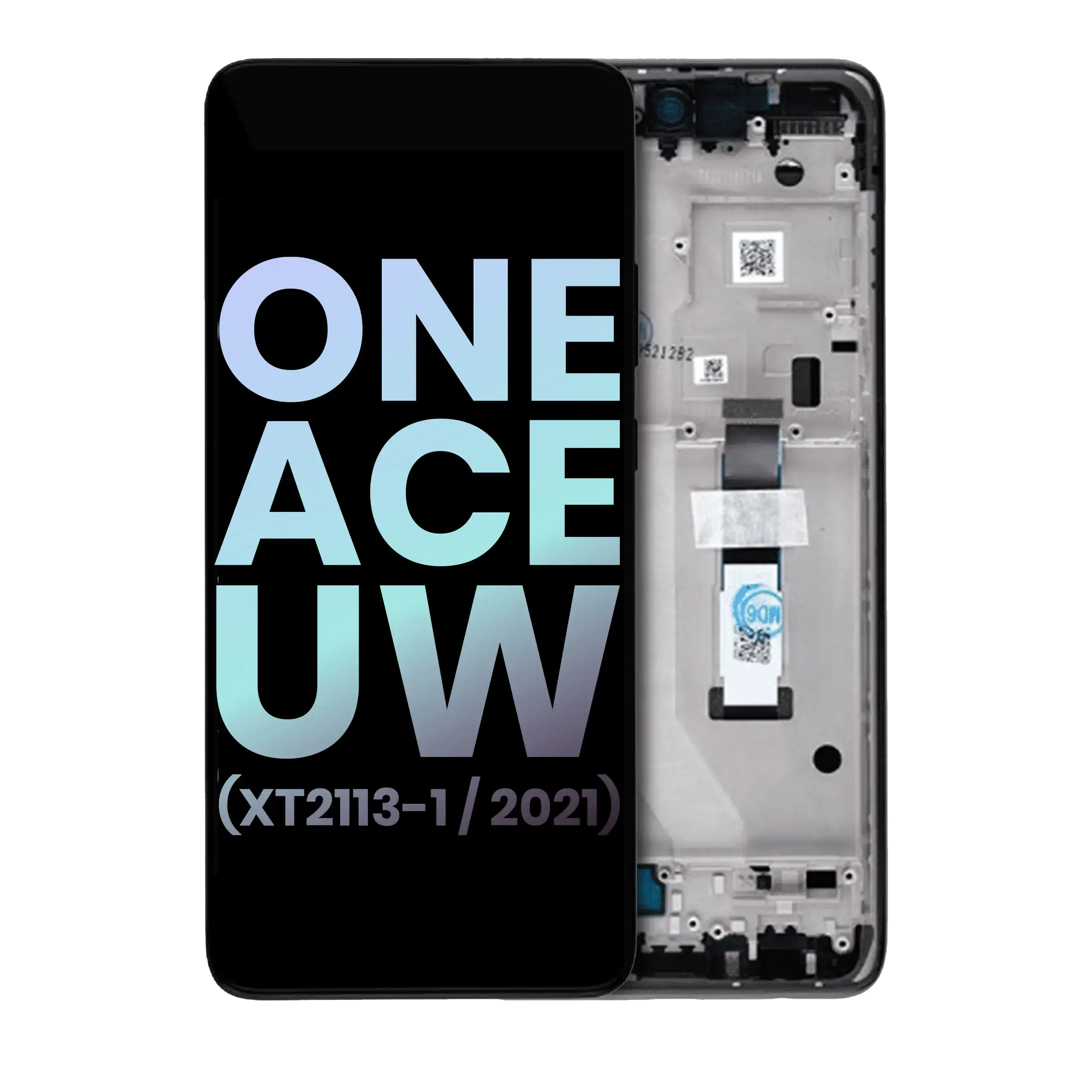 LCD Display with Frame for Motorola One 5G Ace UW (XT2113-1 / 2021) (Original OEM) (Volcanic Grey)