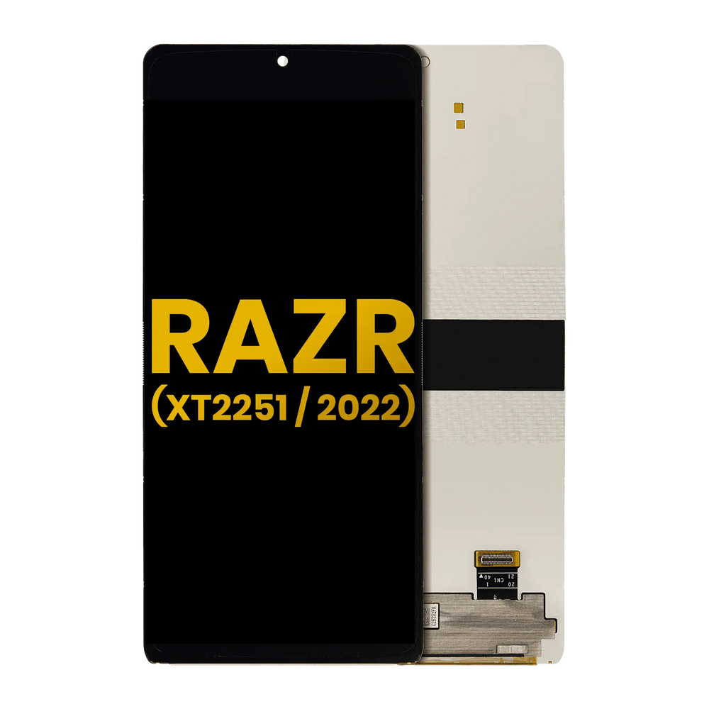Main OLED Display with Frame for Motorola Razr 5G (XT2251 / 2022) (Refurbished) (All Colors)