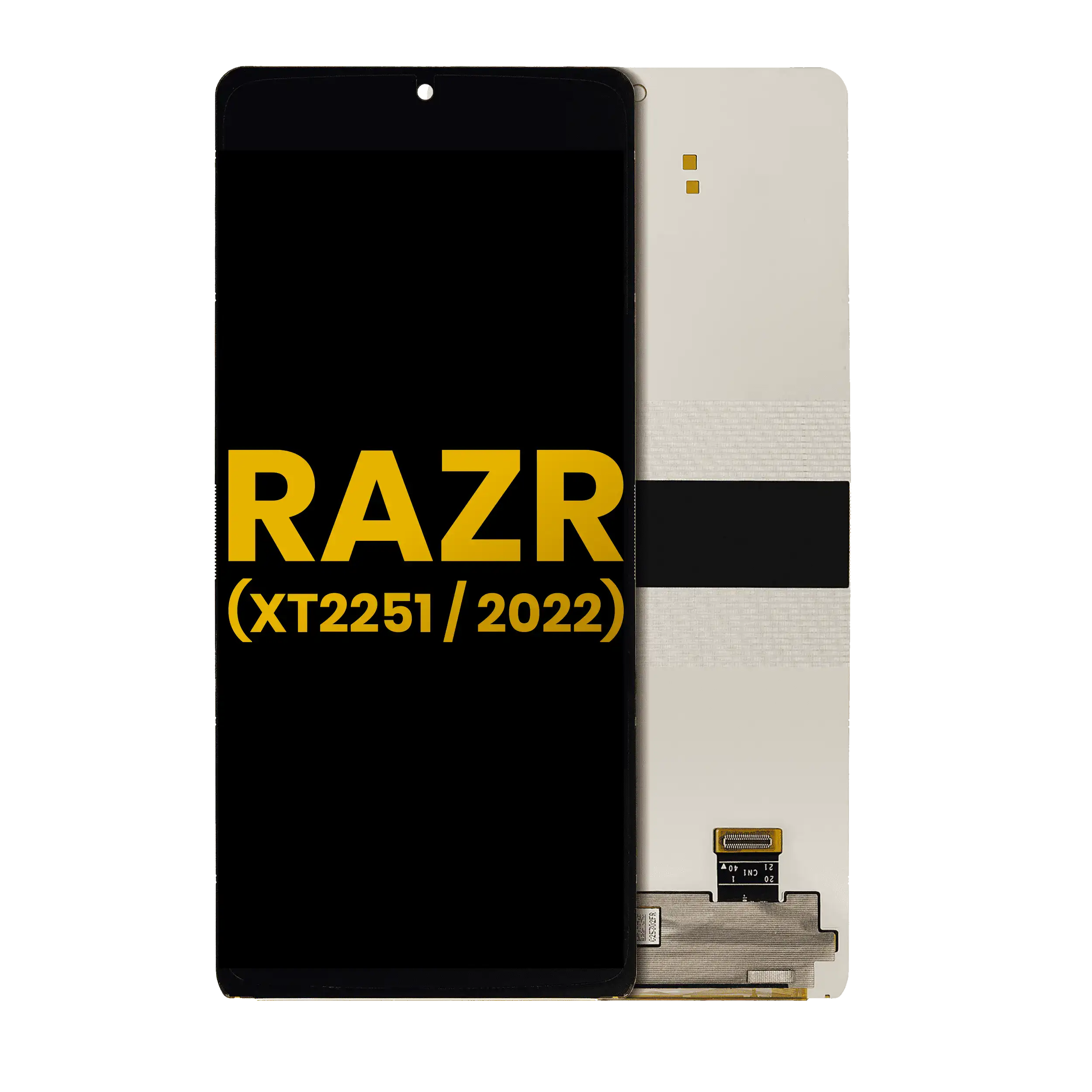 Main OLED Display with Frame for Motorola Razr 5G (XT2251 / 2022) (Refurbished) (All Colors)