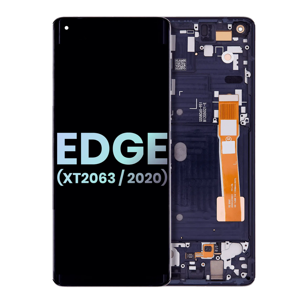 OLED Display with Frame for Motorola Edge 5G (XT2063 / 2020) (Original OEM) (Midnight Magenta)