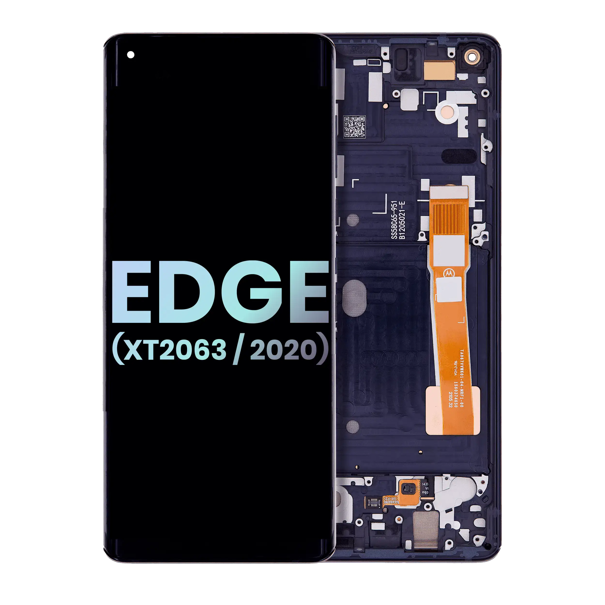 OLED Display with Frame for Motorola Edge 5G (XT2063 / 2020) (Original OEM) (Midnight Magenta)