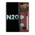 OLED-Display mit Rahmen für Samsung Galaxy Note 20 5G (Service Pack) (Mystic Red)
