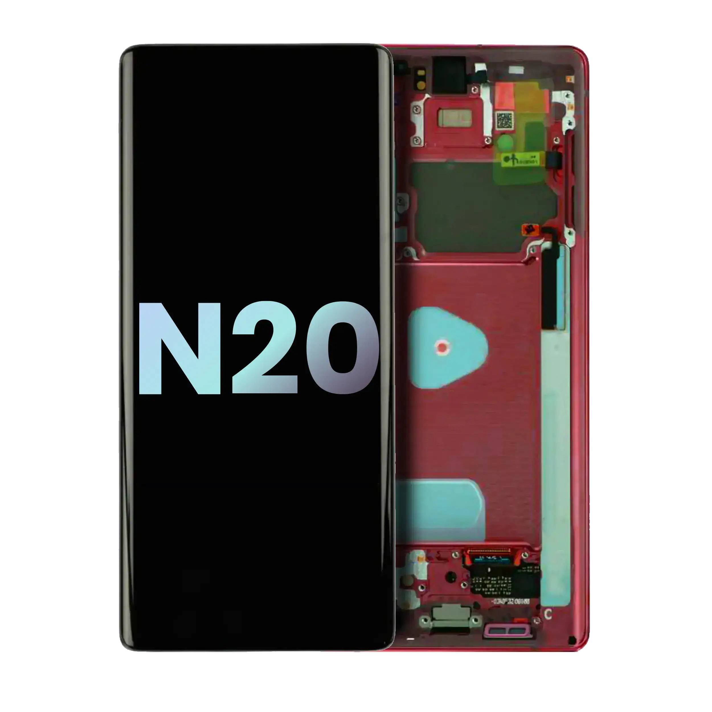 OLED Display with Frame for Samsung Galaxy Note 20 5G (Service Pack) (Mystic Red)