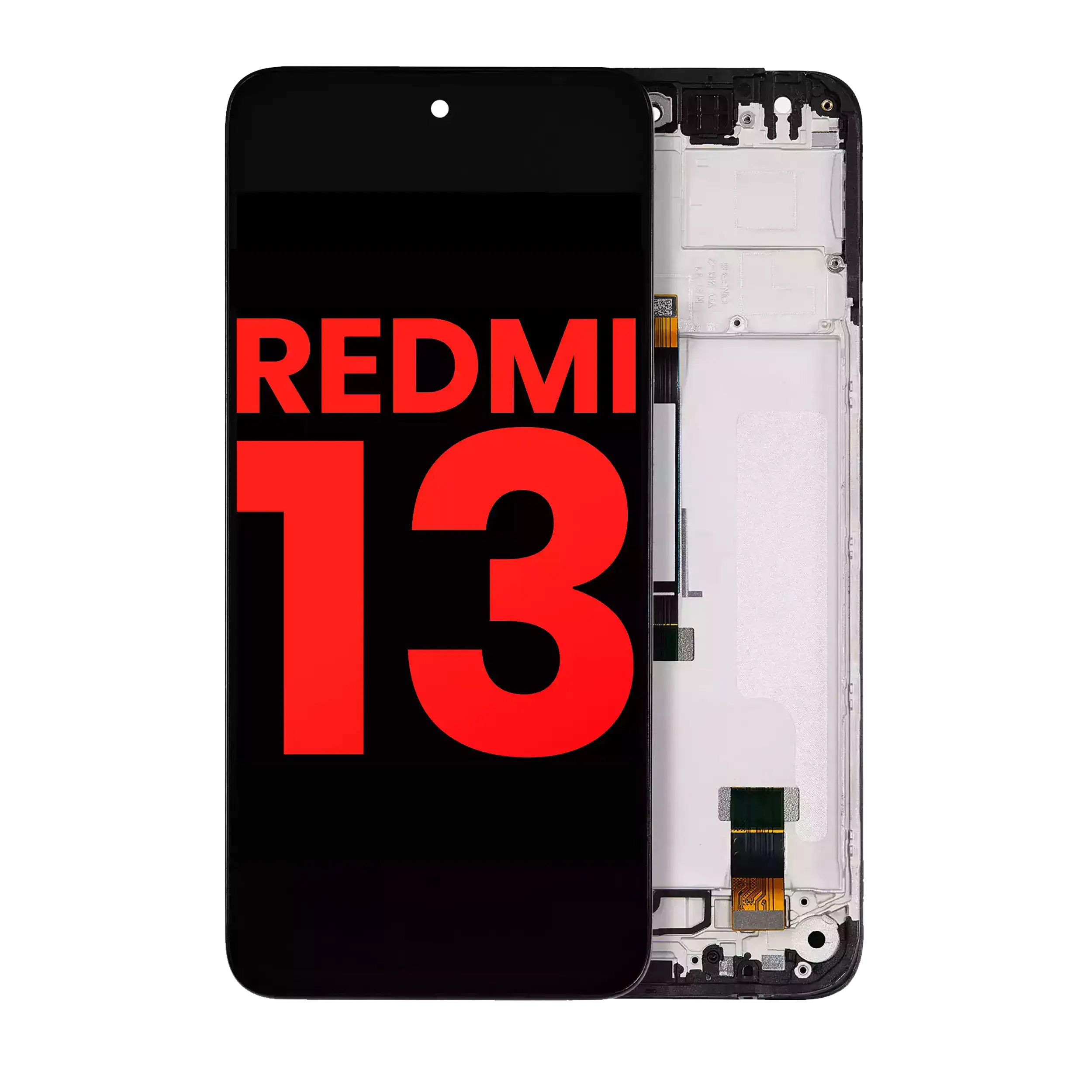 LCD-Komplettassembly mit Rahmen für Xiaomi Redmi 13/Note 13R (Aftermarket Plus)