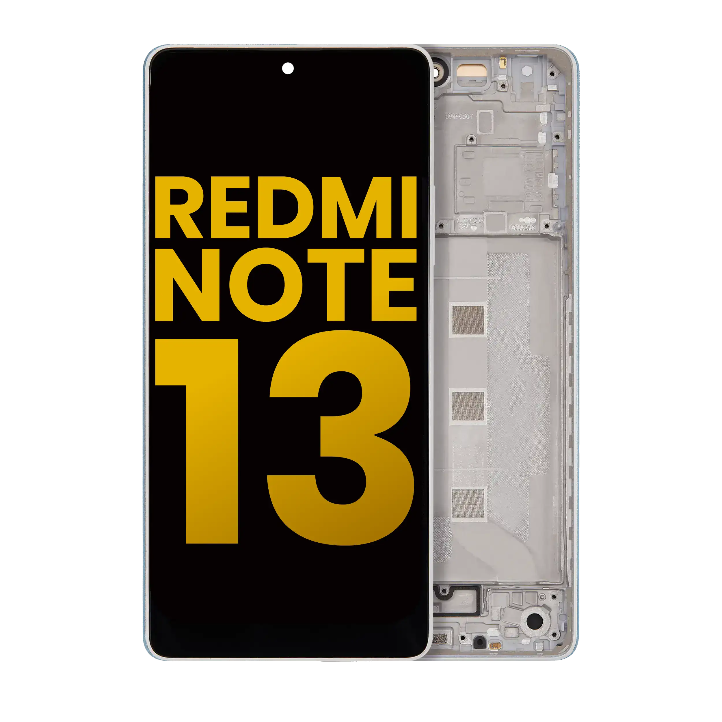 OLED Display Assembly with Frame for Xiaomi Redmi Note 13 5G (Refurbished) (White)