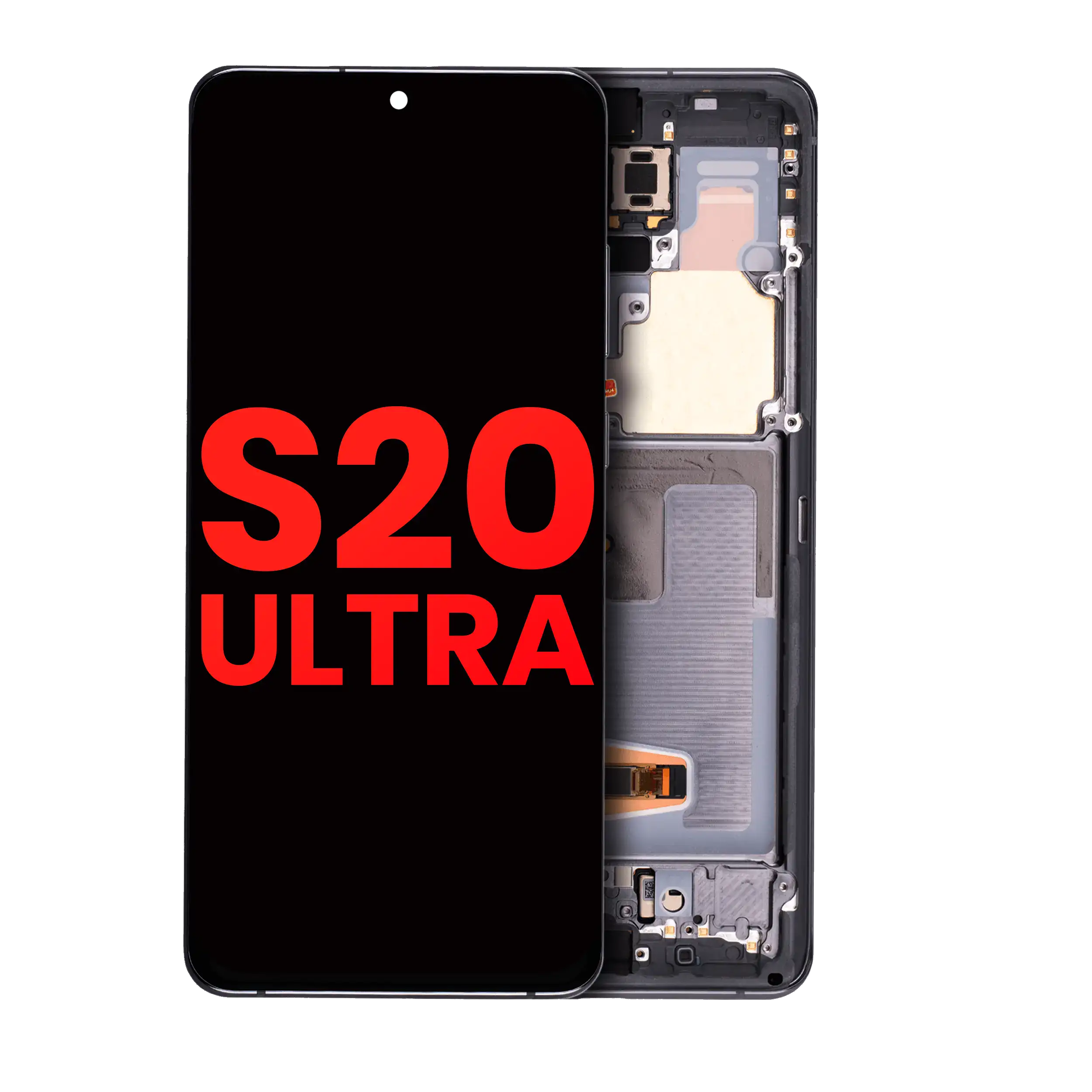 OLED-Display mit Rahmen, Galaxy S20 Ultra, Cosmic Gray, Premium