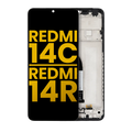 LCD-Display mit Rahmen für Xiaomi Redmi 14C/14R (Refurbished)