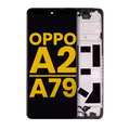 LCD-Display mit Rahmen für OPPO A2 5G / A79 5G (Refurbished) (Alle Farben)