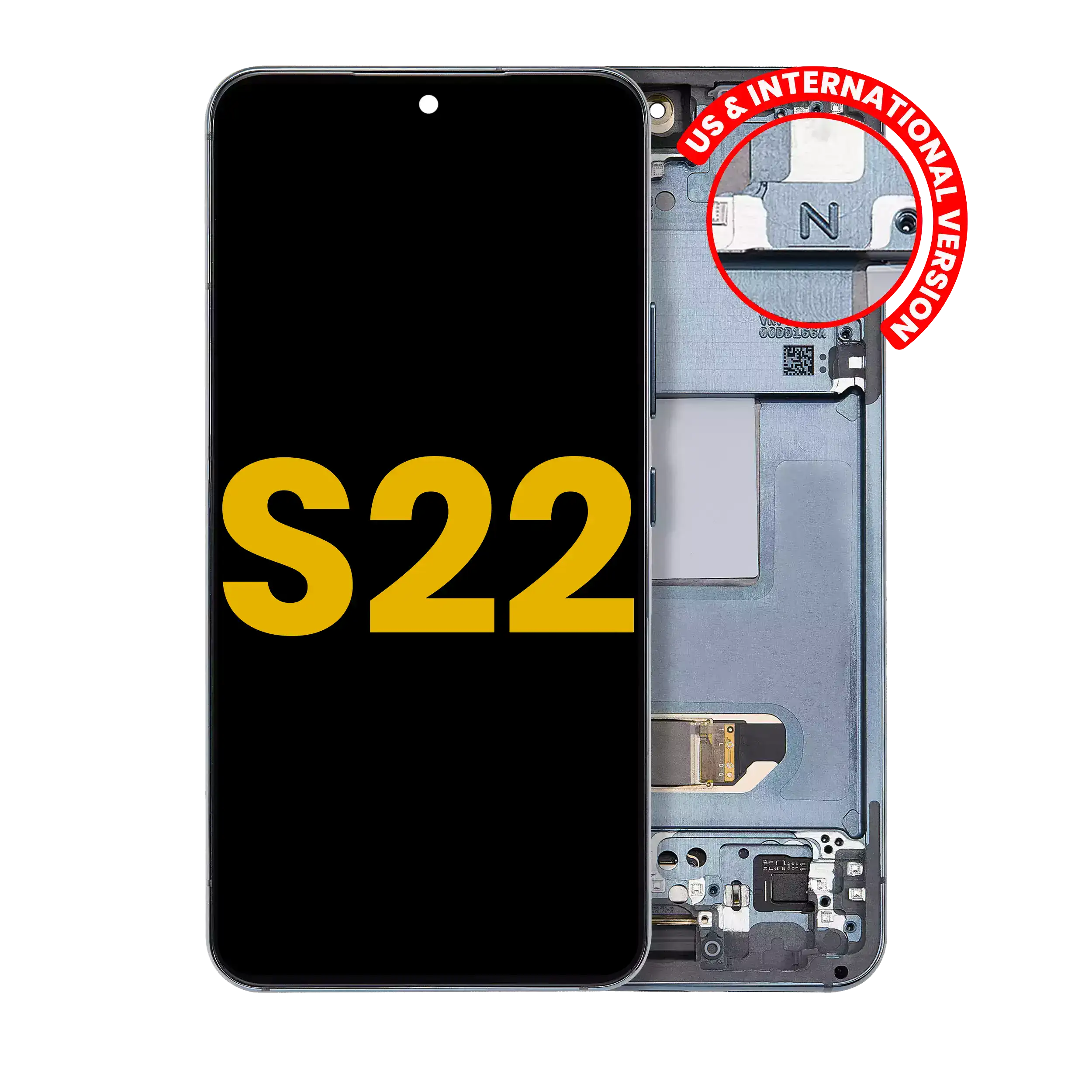 OLED-Display mit Rahmen Samsung Galaxy S22 Grün Refurbished