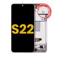 OLED-Modul mit Rahmen Samsung Galaxy S22, Refurbished, Weiß